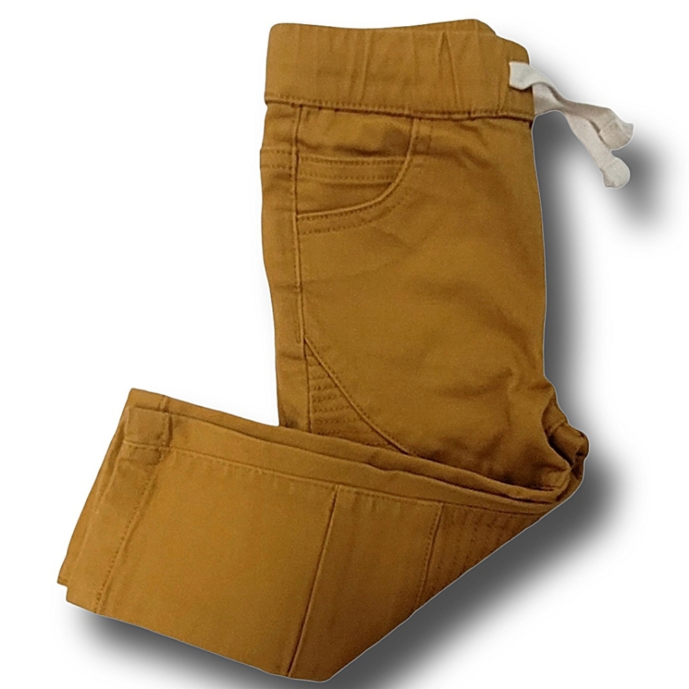 Art Class Baby Boy 12 Mos Moto Skinny Joggers Mustard Yellow Elastic Waistband